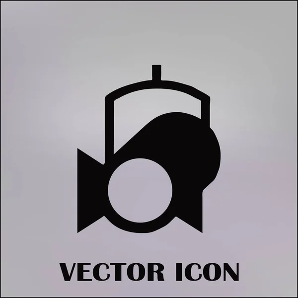 Spotlight vector web icon. — Stock Vector