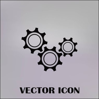 antika arka plan vektör sanat ile dişli simgesini