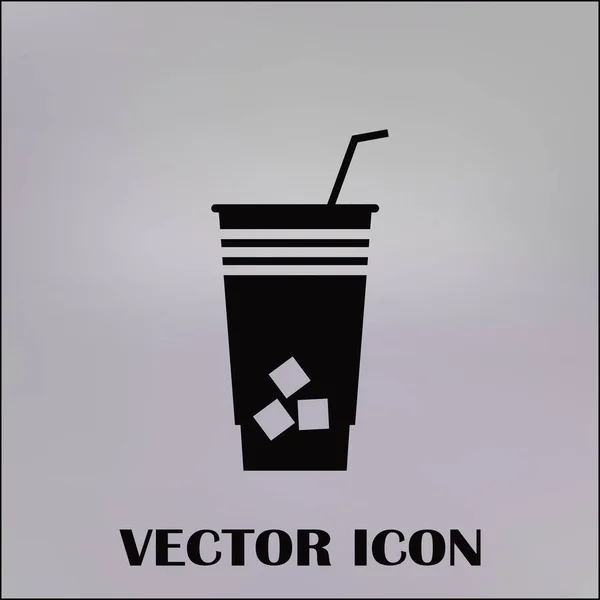 Иконка вектора коктейля — стоковый вектор