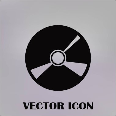 CD simgesini düz vektör