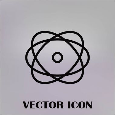 Atom vektör web simgesi
