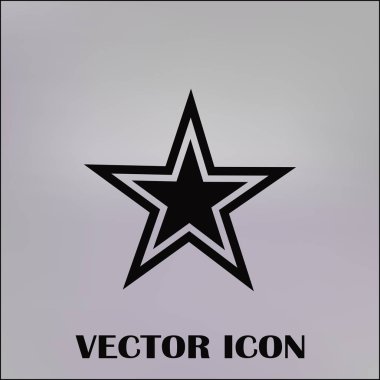 Yıldız izole düz Web telefon simgesi