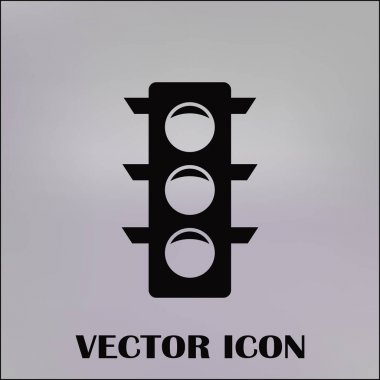 Vektör trafik ışığı simgesi.