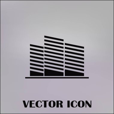 Emlak sembolü. vektör simgesi