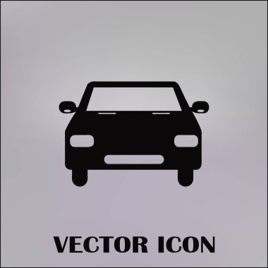 Araba simge vektör. Vektör çizim.