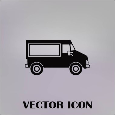 Araba simge vektör. Vektör çizim.