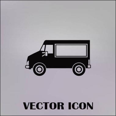 Araba simge vektör. Vektör çizim.