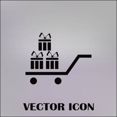 Hediye vektör web simgesi