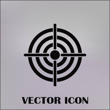 Hedef simgesi, web tasarımı için vektör çizim
