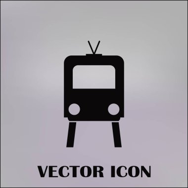 Buharlı lokomotif. Eski demiryolu web simgesi