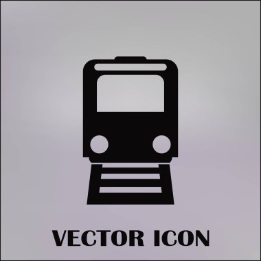 Buharlı lokomotif. Eski demiryolu web simgesi