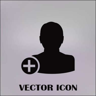 arkadaş vektör simgesi ekle