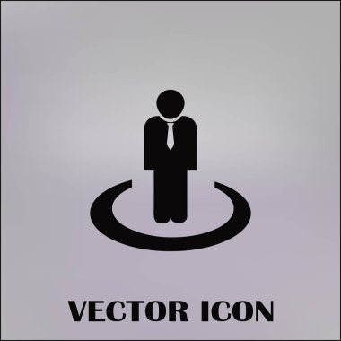 İşadamı vektör web simgesi
