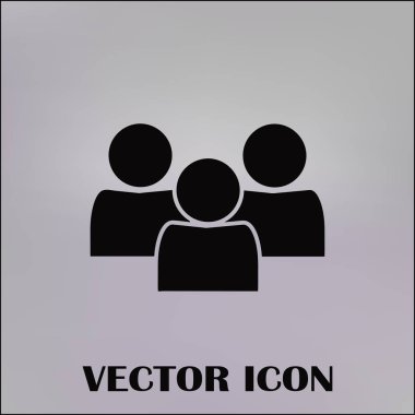 Grup insanlar vektör simgesi