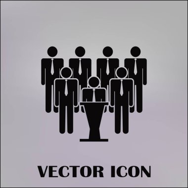 Grup insanlar vektör simgesi