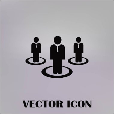 Grup insanlar vektör simgesi
