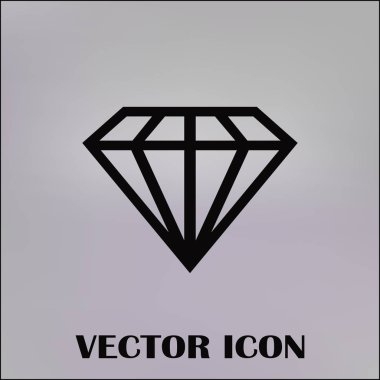 satır elmas vektör simgesi