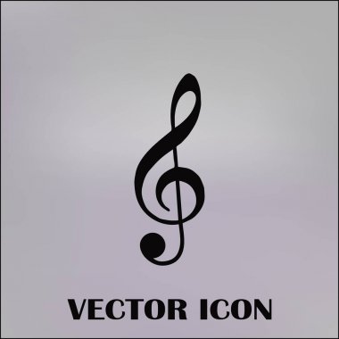 düz müzik treblekey simgesi