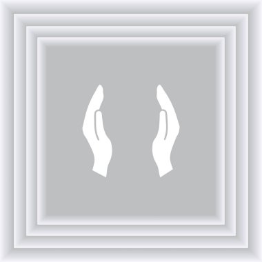 eller simge vektör, düz tasarım en iyi vektör simgesi