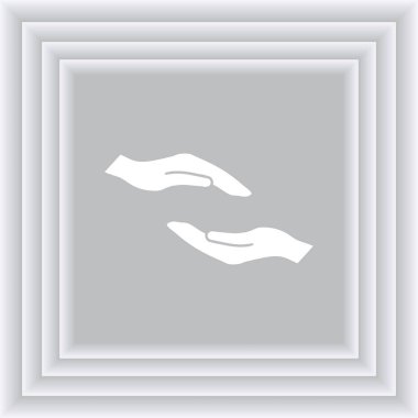 eller simge vektör, düz tasarım en iyi vektör simgesi