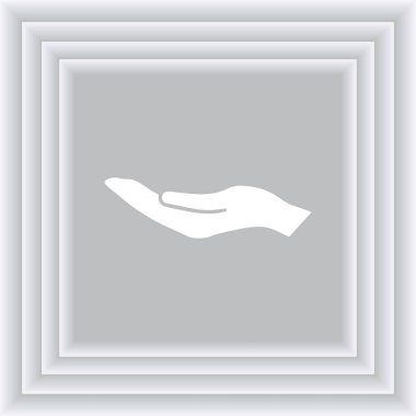 eller simge vektör, düz tasarım en iyi vektör simgesi