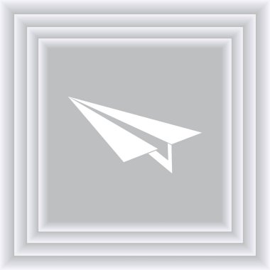 Uçak simge vektör, katı logo illüstrasyon, sembol