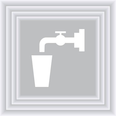 Vinç simge vektör. Daire basit siyah piktogram. Resimde sembolü