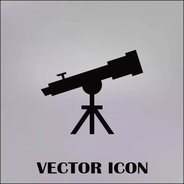 Ícone de vetor web telescópio — Vetor de Stock