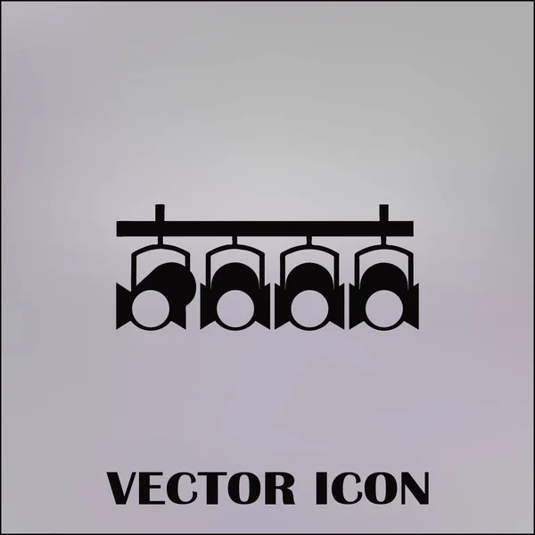 Spotlight vector web icon. — Stock Vector