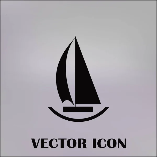 Vector velero icono — Vector de stock