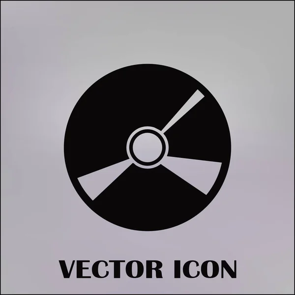 Cd icono vector plano — Vector de stock