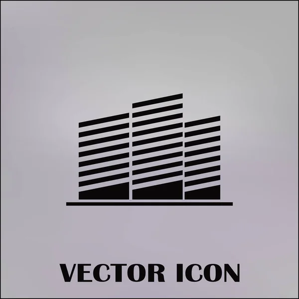 Símbolo inmobiliario. icono de vector — Vector de stock