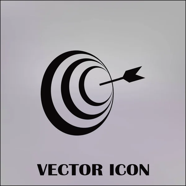 Ícone de destino, ilustração vetorial para web design — Vetor de Stock