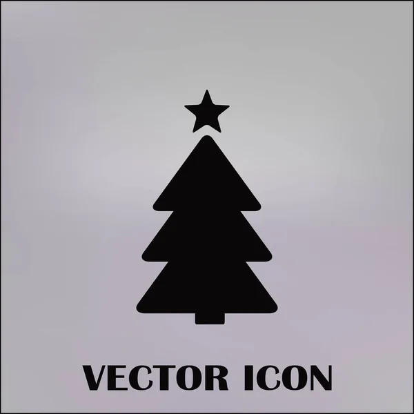 Simple vecteur arbre de Noël carte de nouvelle année originale — Image vectorielle