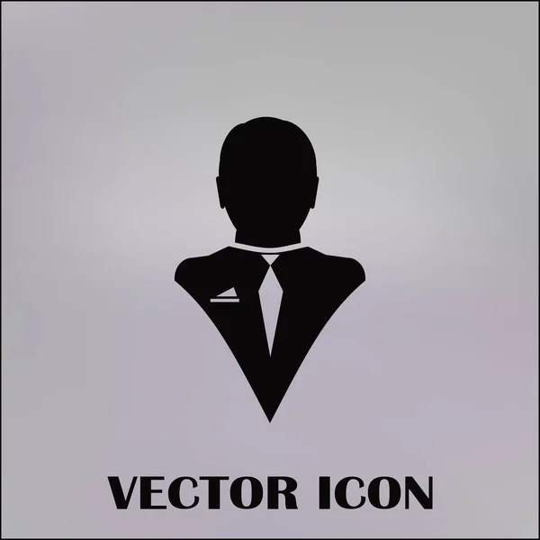 Businessman vector web icon — Stock Vector