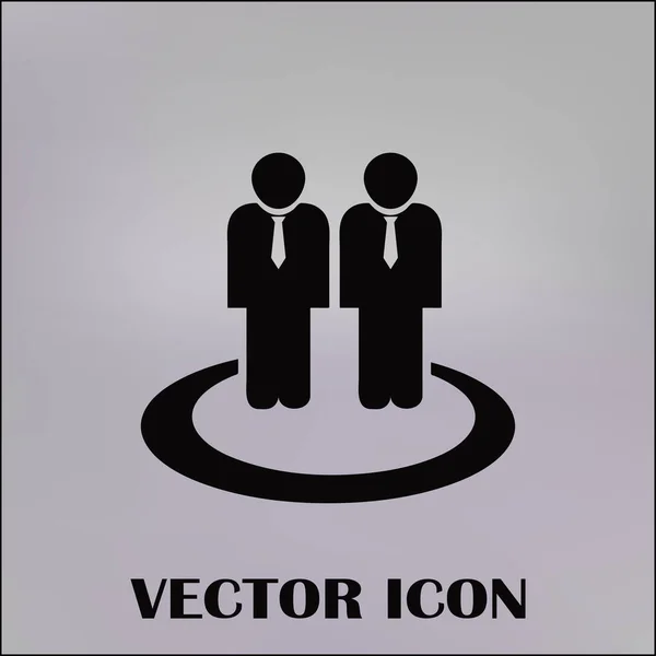 Group people vector icon — Stock Vector