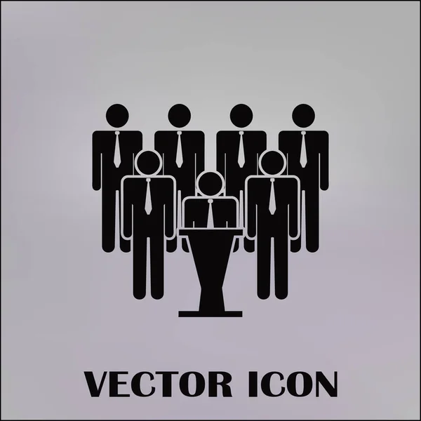 Gruppe Menschen Vektor-Symbol — Stockvektor