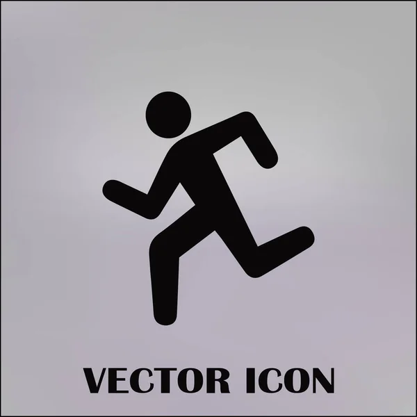 Iconos deportivos de verano. hombre corriendo — Vector de stock