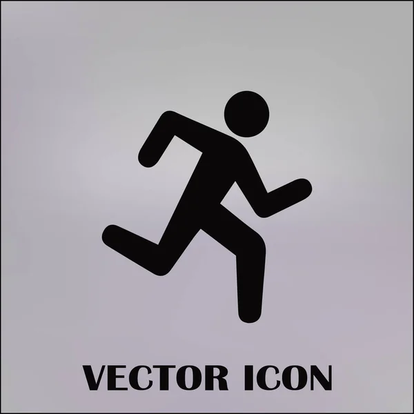 Summer sports icons. running man — Stock Vector