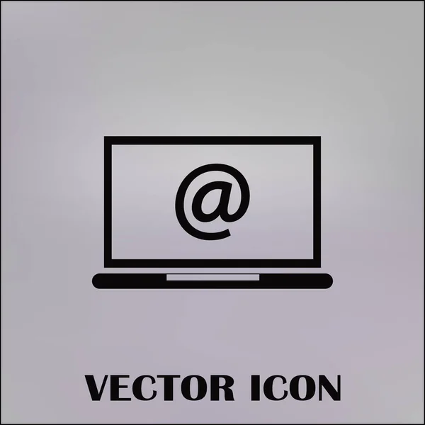 E-Mail im Laptop-Symbol — Stockvektor