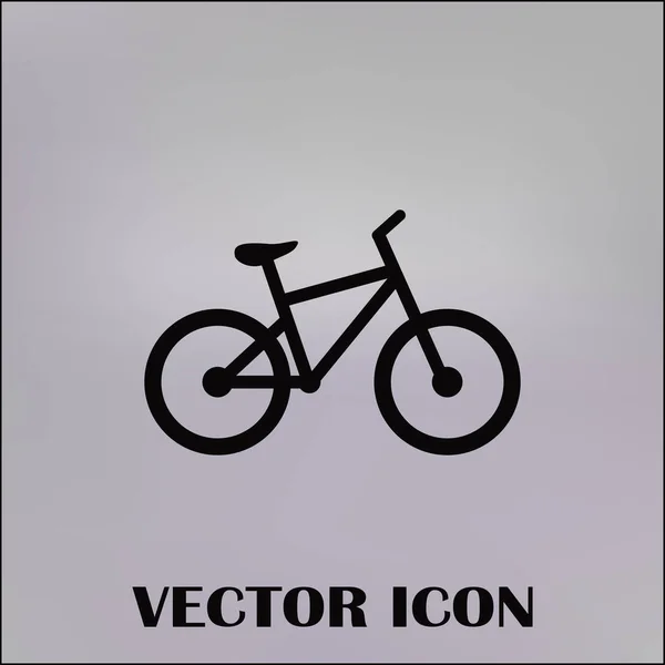 Icono de bicicleta stock vector ilustración diseño plano — Vector de stock