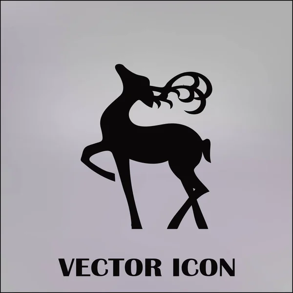 Icône web vectoriel cerf — Image vectorielle