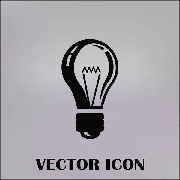 Ícone da lâmpada web vector — Vetor de Stock