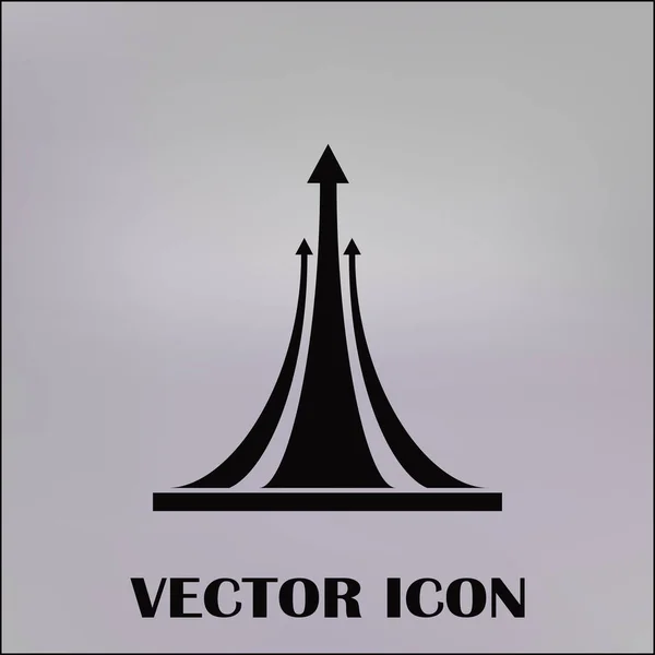 Ilustração vetorial de símbolo de seta para cima — Vetor de Stock