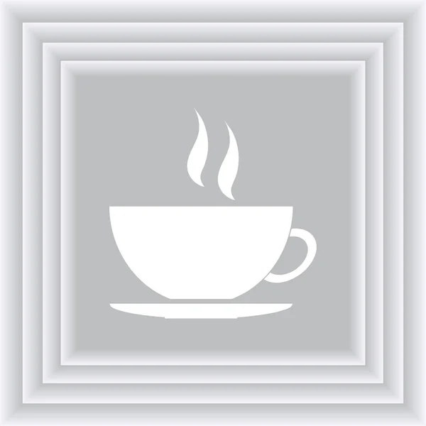 Kaffeetassen-Vektorsymbol — Stockvektor