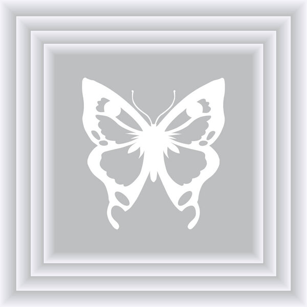 Butterfly vector web icon