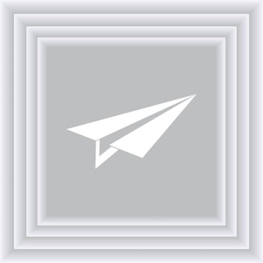 Uçak simge vektör, katı logo illüstrasyon, sembol