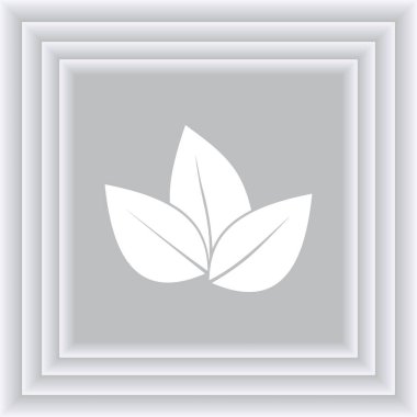 Yaprak ikonu vektör illüstrasyonu