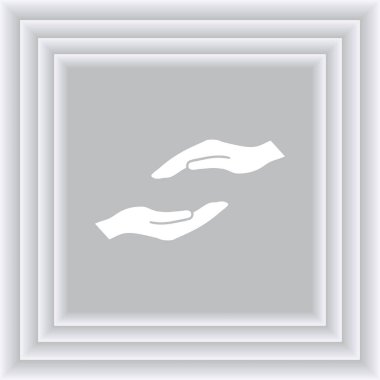 eller simge vektör, düz tasarım en iyi vektör simgesi