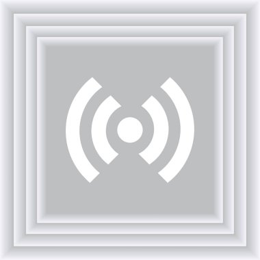 WiFi simge vektör, kablosuz Internet işareti, düz stil grafik ve web tasarımı için